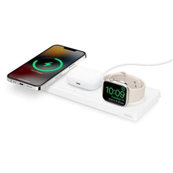 Belkin BOOST CHARGE PRO MagSafe 3v1 Bezdrôtové nabíjanie na iPhone/Apple Watch/AirPods, biela (WIZ009vfWH)