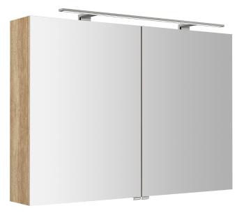 SAPHO - RIWA galérka s LED osvetlením, 101x70x17cm, dub Alabama RIW100-0022