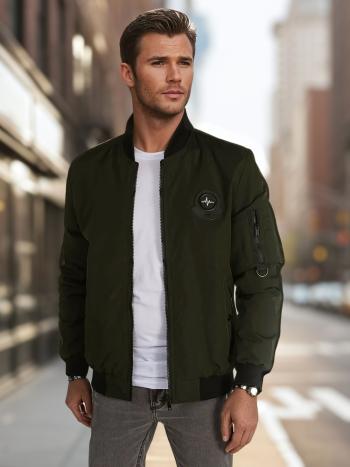 Pánska prechodná bomber bunda zelená Dstreet TX5018