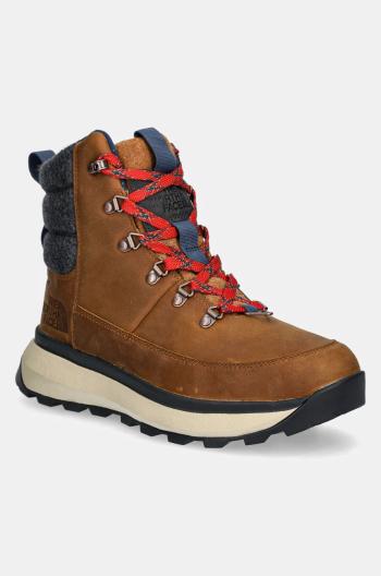 Snehule The North Face Bergen Leather hnedá farba, NF0A8A9M8O11