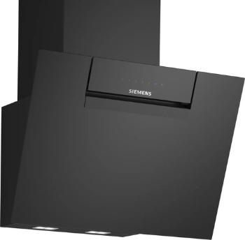 Nástenný odsávač pár Siemens 60 cm čierne sklo, čierna LC67KFN60