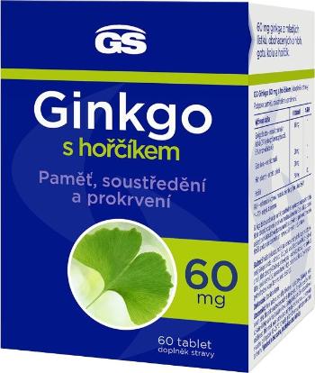 GS GS Ginkgo 60 mg s horčíkom, 60 tablet