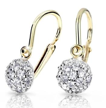 Cutie Diamonds Luxusné detské bicolor náušnice zo zlata s briliantmi DC2747-10-00-X-1