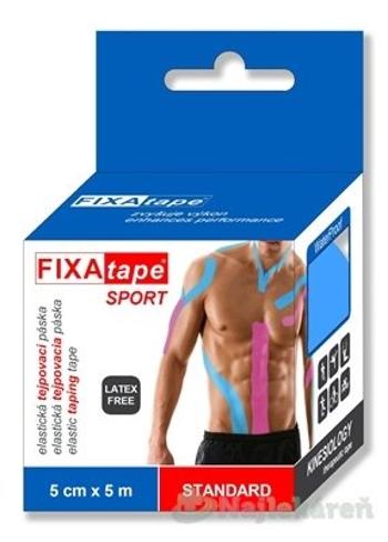 FIXAtape tejpovacia páska SPORT kinesiologická, elastická, modrá  5cmx5m 1ks