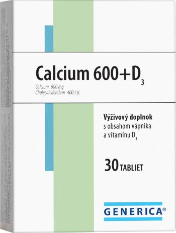 GENERICA Calcium 600+D3 30 tabliet