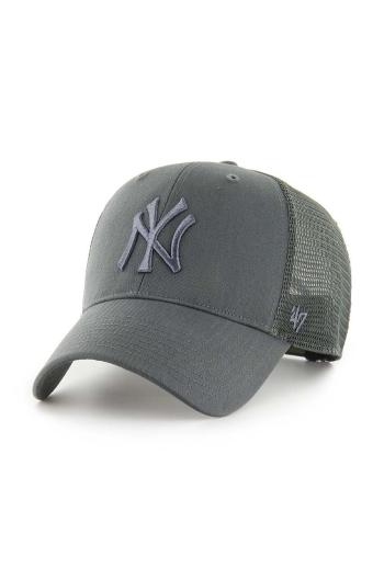 Šiltovka 47 brand MLB New York Yankees šedá farba, s nášivkou, B-BRANS17CTP-CCC