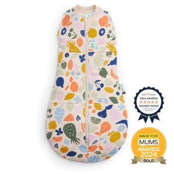 ERGOPOUCH Zavinovačka a vak na spanie 2v1 Cocoon Fruit Salad 0-3 m, 3-6 kg, 2,5 tog