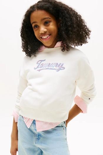 Mikina Tommy Hilfiger béžová farba, KG0KG08686