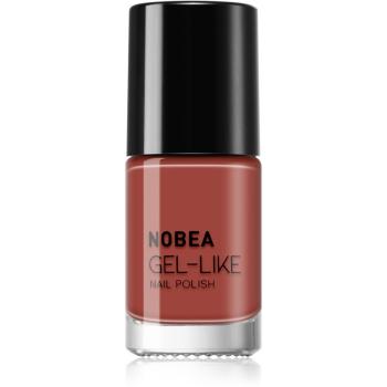 NOBEA Day-to-Day Gel-like Nail Polish lak na nechty s gélovým efektom odtieň Fired brick #N15 6 ml