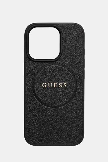 Puzdro na mobil Guess iPhone 16 Pro 6.3 čierna farba, GUHMP16LPGHSMMK