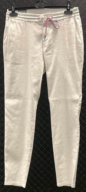 Alberto Clara Linen Twill White 34 Nohavice