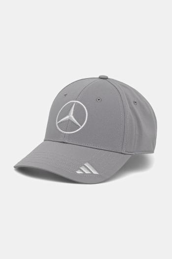 Šiltovka adidas x Mercedes šedá farba, JZ9405
