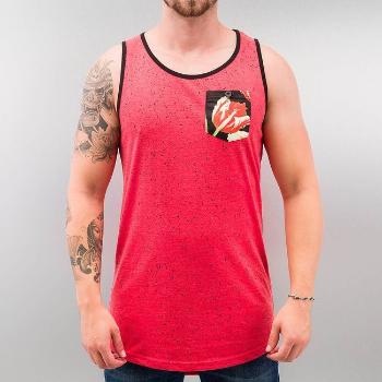Just Rhyse Flower Tank Top Red Melange - L