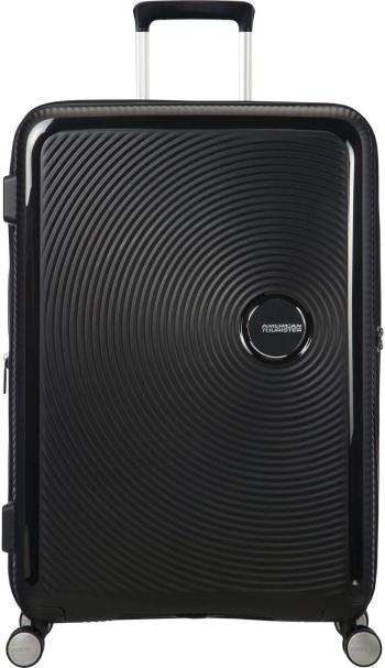 American Tourister Soundbox Spinner EXP 77/28 Large Check-in Kufor so 4 kolieskami-Rozšíriteľná batožina Bass Black 97/110 L