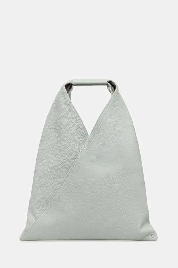 Kožená kabelka MM6 Maison Margiela šedá farba, S54WD0043