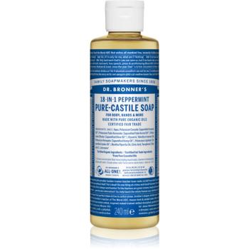 Dr. Bronner’s Peppermint tekuté univerzálne mydlo 240 ml