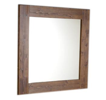 SAPHO - BRAND zrkadlo v drevenom ráme 60x80cm, morený smrek BA058S