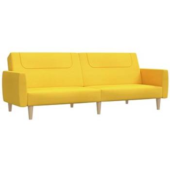 2-miestna rozkladacia pohovka žltá textil, 337411
