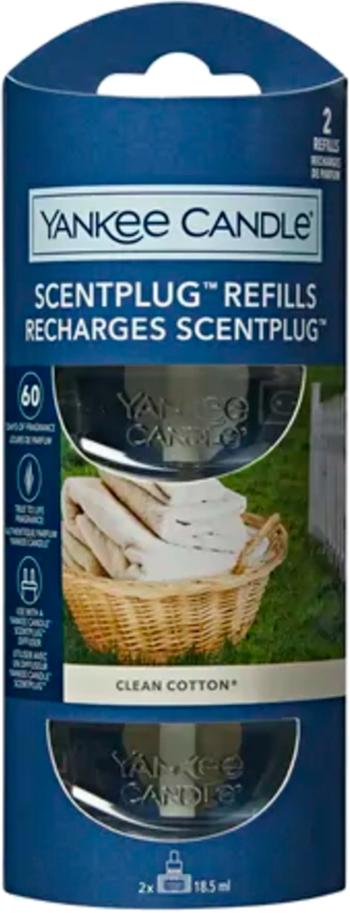 Yankee Candle Náplň do difuzéra Clean Cotton (ScentPlug Refills) 2 x 18,5 ml