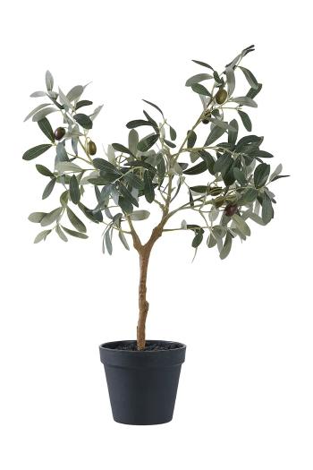 Umelá rastlina v kvetináči House Nordic Olive Tree zelená farba