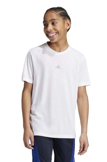Detské tričko adidas biela farba, s potlačou