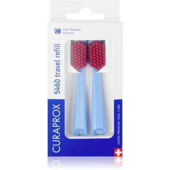 Curaprox Travel Set 2-pack cestovná sada náhradné hlavice Blue 2 ks