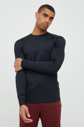 Funkčné tričko s dlhým rukávom Under Armour Tactical čierna farba, jednofarebné