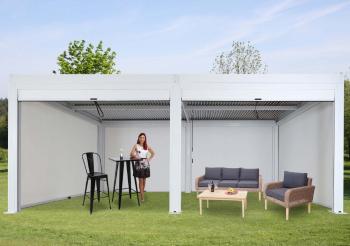 Bioklimatická pergola HWC-L46 3x6 so 6 bočnými stenami