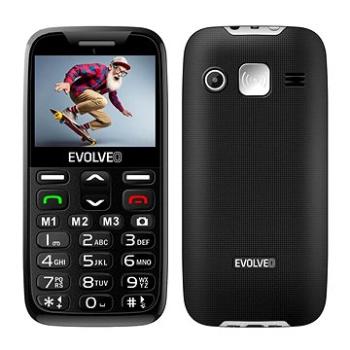 EVOLVEO EasyPhone XD, čierno-strieborný (EP-600-XDB)