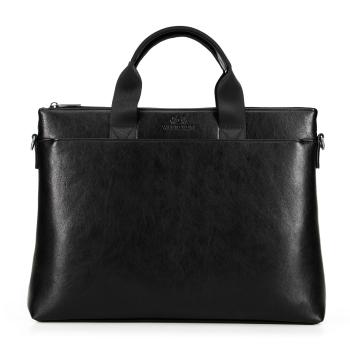 Torba na laptopa 15,6'' z ekoskóry czarna 29-3-033-1