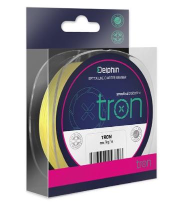 Delphin náväzcová šnúra tron fluo žltá 20 m-priemer 0,06 mm / nosnosť 2,70 kg