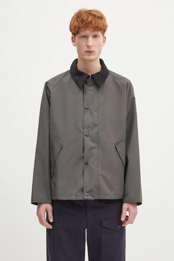 Obojstranná bunda Barbour Barbour OS Reversible Transporter Casual šedá farba, prechodná, MCA0963