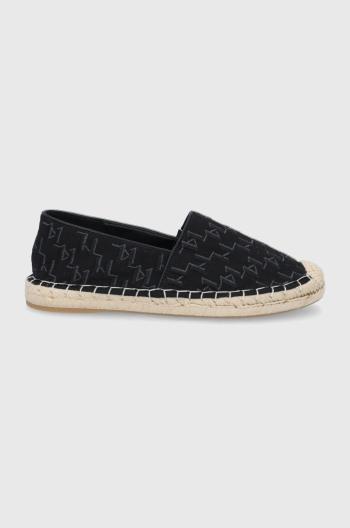 Espadrilky Karl Lagerfeld Kamini čierna farba,