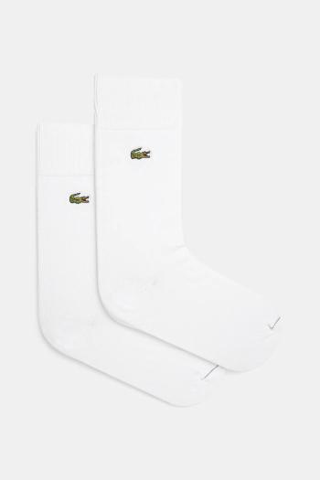 Ponožky Lacoste 2-pak biela farba, RA3147