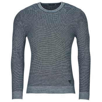 Guess  EARLE LS STICHED SWEATER  Svetre Modrá