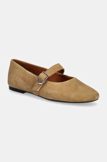 Semišové baleríny Vagabond Shoemakers JOLIN béžová farba, 5608-040-28