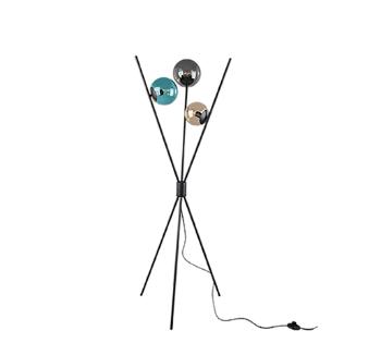 Stojaca lampa Trio Lance čierna 403400317