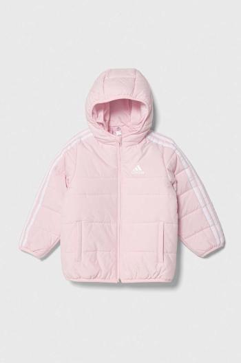Detská bunda adidas ružová farba