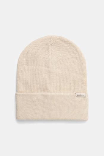 Čiapka Hollister Co. béžová farba, KI312-4035