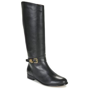 Lauren Ralph Lauren  BROOKE TALL-BOOTS-TALL BOOT  Čižmy do mesta Čierna