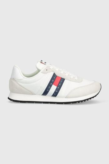 Tenisky Tommy Jeans TJM RUNNER CASUAL ESS biela farba, EM0EM01351
