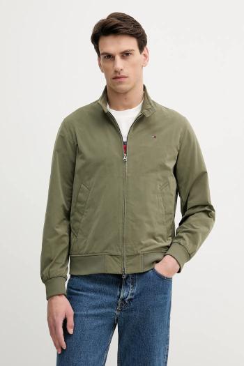 Bunda Tommy Hilfiger zelená farba, prechodná, MW0MW39637