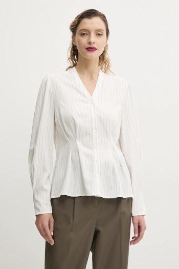 Košeľa Bruuns Bazaar dámska, biela farba, regular, BBW4349