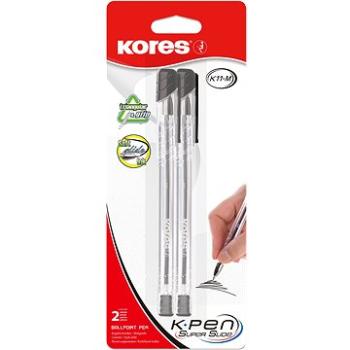 KORES K11 Pen, M-1 mm, čierne – sada 2 ks (37922)