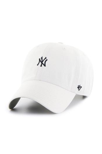Čiapka 47 brand New York Yankees biela farba, s nášivkou