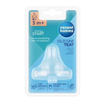 Canpol babies silikon cumeľ čerešnička široká 1ks 1 pomalá 21/720