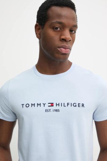 Bavlnené tričko Tommy Hilfiger pánsky, s nášivkou