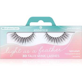 essence Light as a feather 3D faux mink umelé mihalnice 02 All about light 2 ks