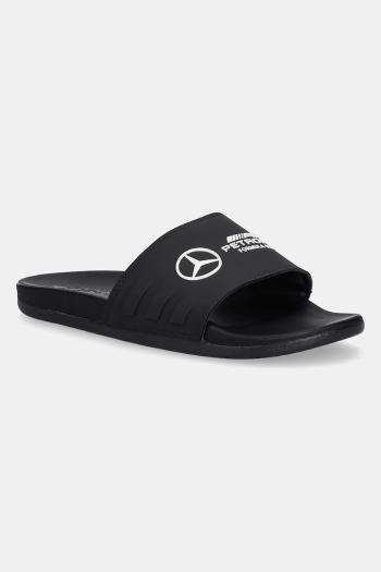 Šľapky adidas x Mercedes pánske, čierna farba, JR1070