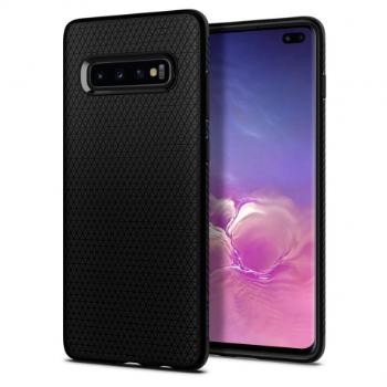 Spigen Liquid Air gumené púzdro pre Samsung Galaxy S10 Plus, matné čierne (606CS25764)